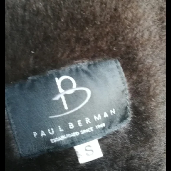 Dark Brown Shearling Coat - Picture 2 of 6